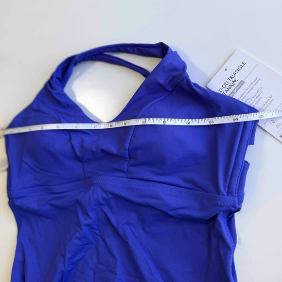 NWT ATHLETA TRIANGLE TANKINI TOP Blue - Picture 6 of 8